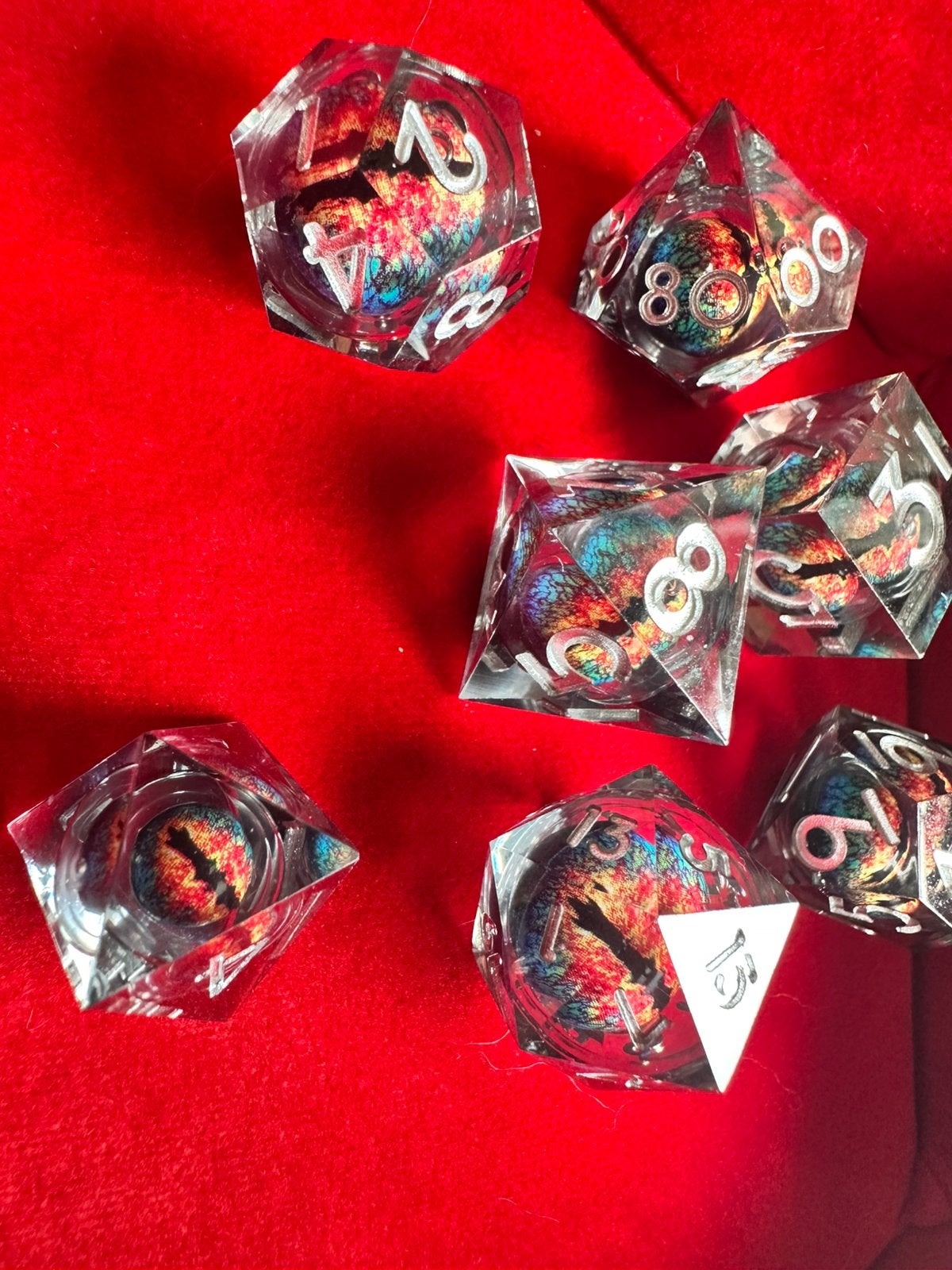 DND Dice set / dobbelstenen / dungeons & dragons / drakenoog, Ophalen of Verzenden, Zo goed als nieuw, Overige soorten