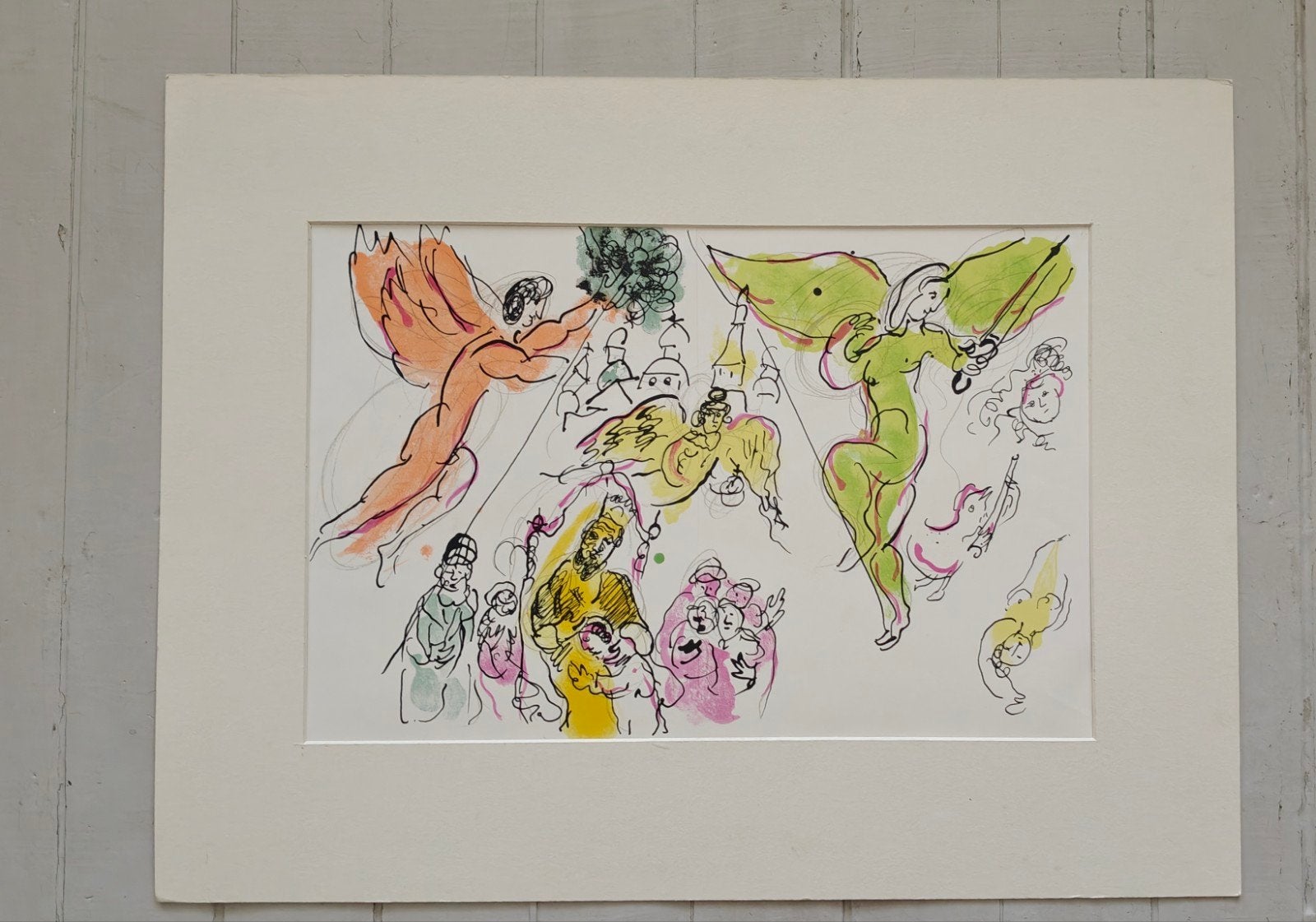 Marc Chagall lithografie 1966, Antiek en Kunst, Ophalen, Lithografie