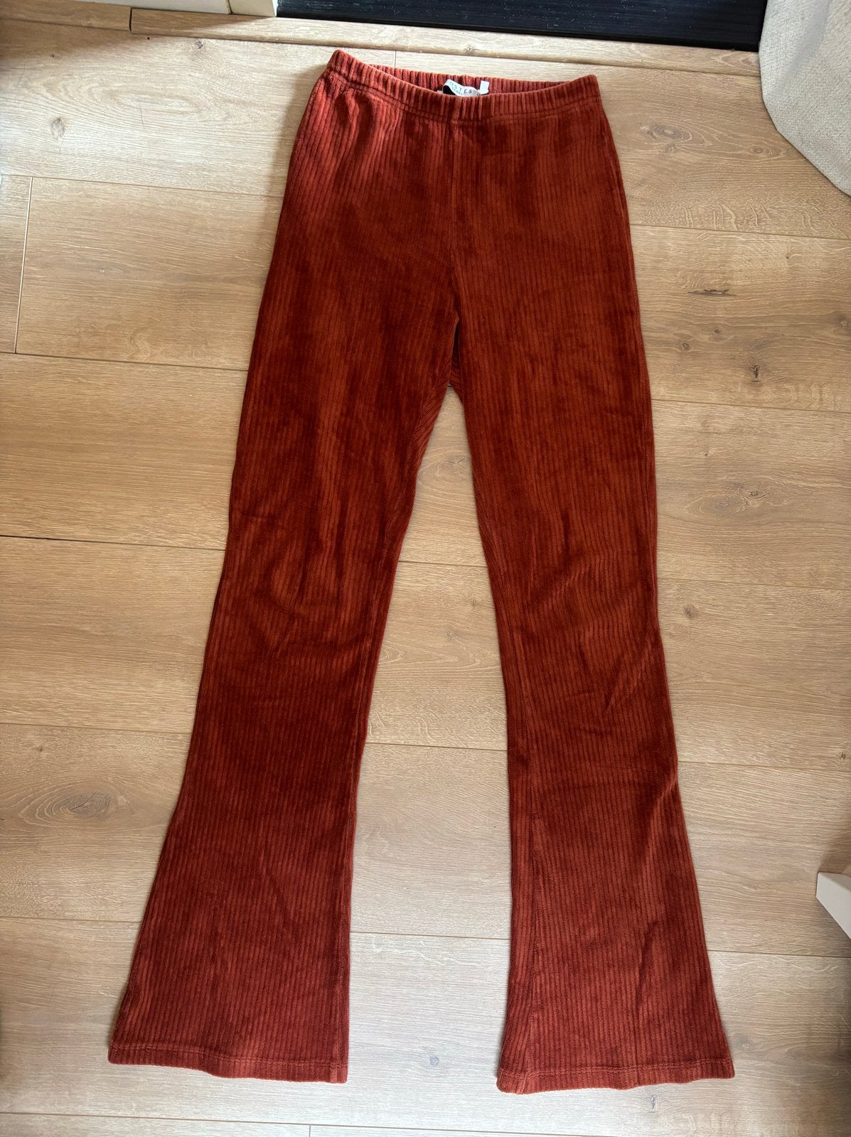 Costes ribbroek maat M, Kleding | Dames, Broeken en Pantalons, Maat 38/40 (M), Bruin, Verzenden, Lang