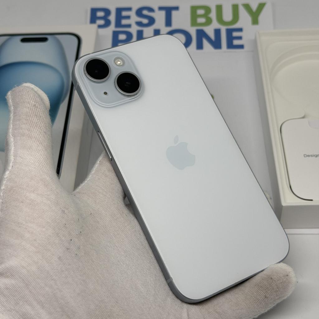 iPhone 15 256GB blauw /86% batt /krasvrij glas /garantie, Telecommunicatie, Mobiele telefoons | Apple iPhone, 256 GB, IPhone 15