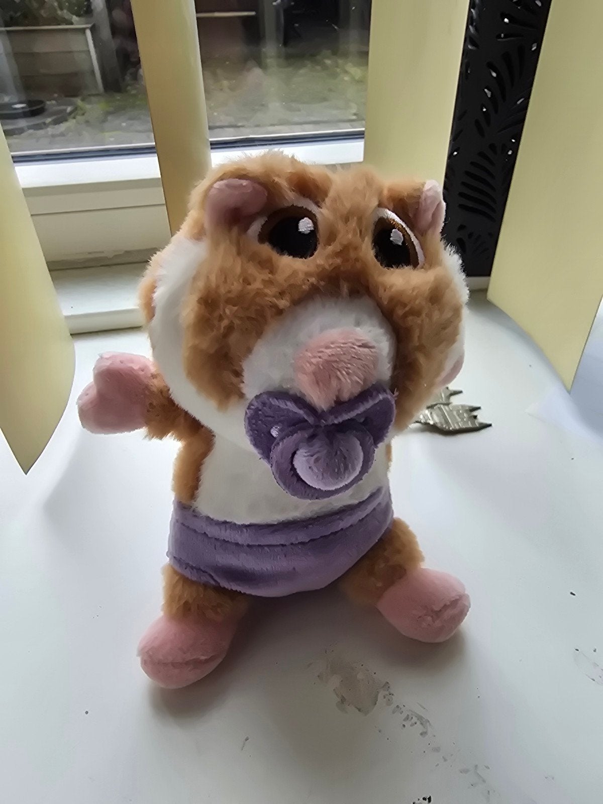 Schattige Hamster Baby Knuffel met Speen, Overige merken, Overige karakters, Hamster, Ophalen of Verzenden