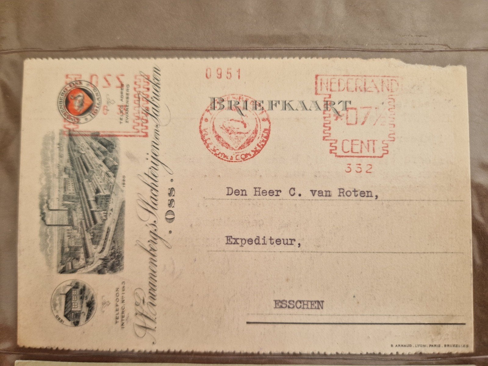 Briefkaart Nederland 1933, Ophalen of Verzenden, Briefkaart