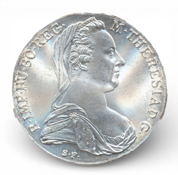 Oostenrijk 1 Thaler 1780 herslag, Ophalen of Verzenden, Oostenrijk, Losse munt, Zilver