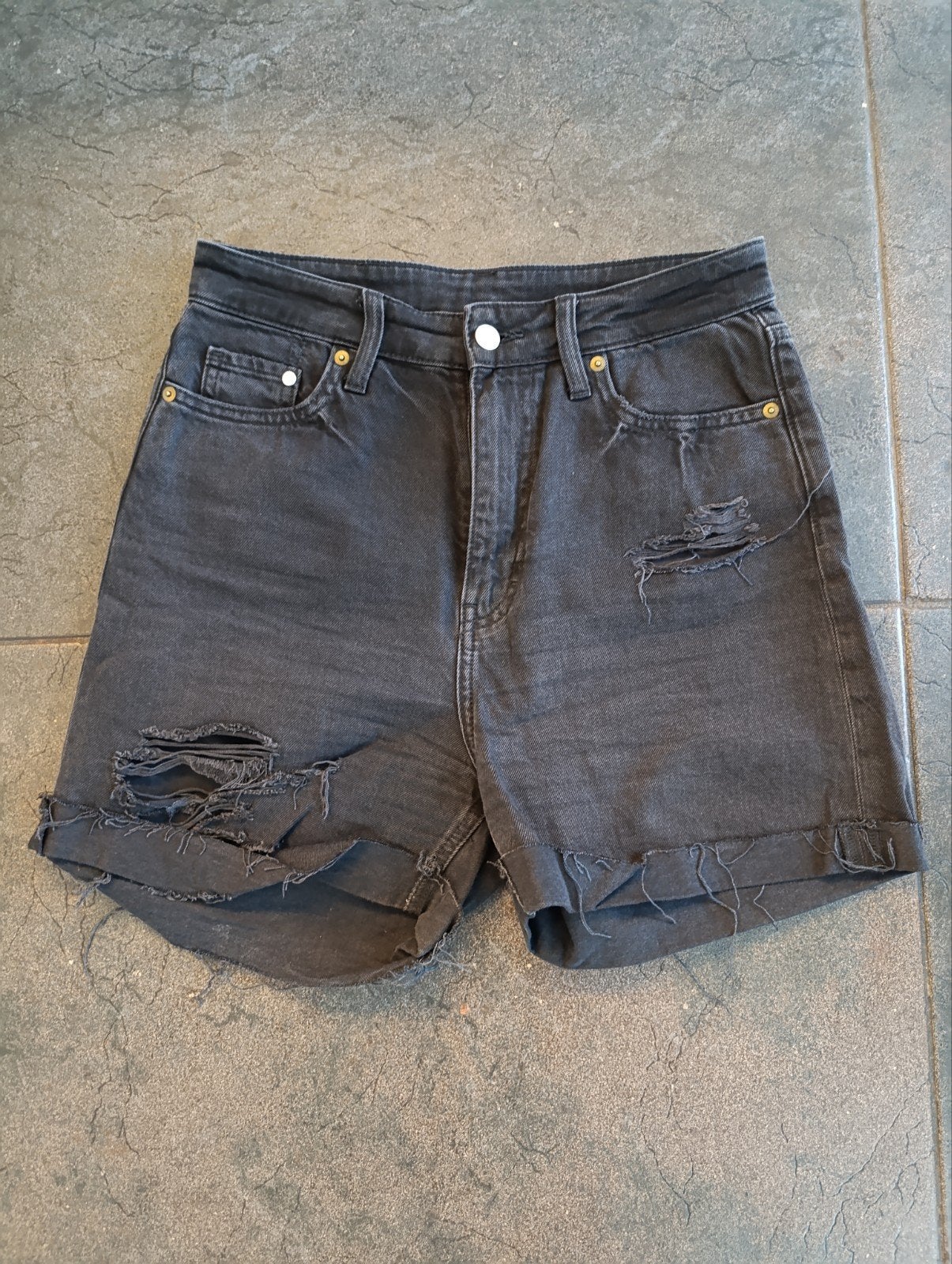 Korte spijkerbroek / shorts / korte broek maat M, Kleding | Dames, Spijkerbroeken en Jeans, H&M, Blauw, Ophalen of Verzenden, Zo goed als nieuw