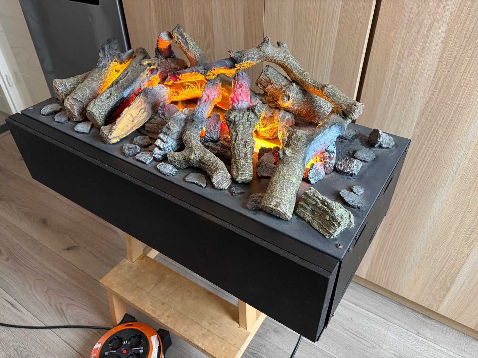 Dimplex cassette L - opti-myst waterdamphaard - sfeerhaard, Ophalen, Zo goed als nieuw, Inbouwhaard, Elektrische haard