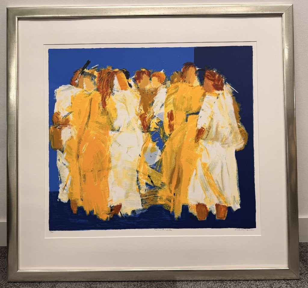 Small Talk, Wil Willemsen, Abstract, Zeefdruk, Ophalen of Verzenden, Gelimiteerde oplage