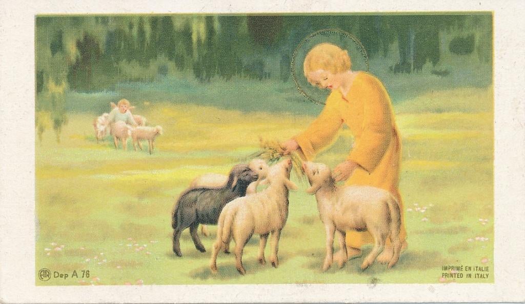 24 Leuke kinder devotie prentjes van uitg. AR, Ophalen of Verzenden, Zo goed als nieuw, Kaart of Prent, Christendom | Katholiek
