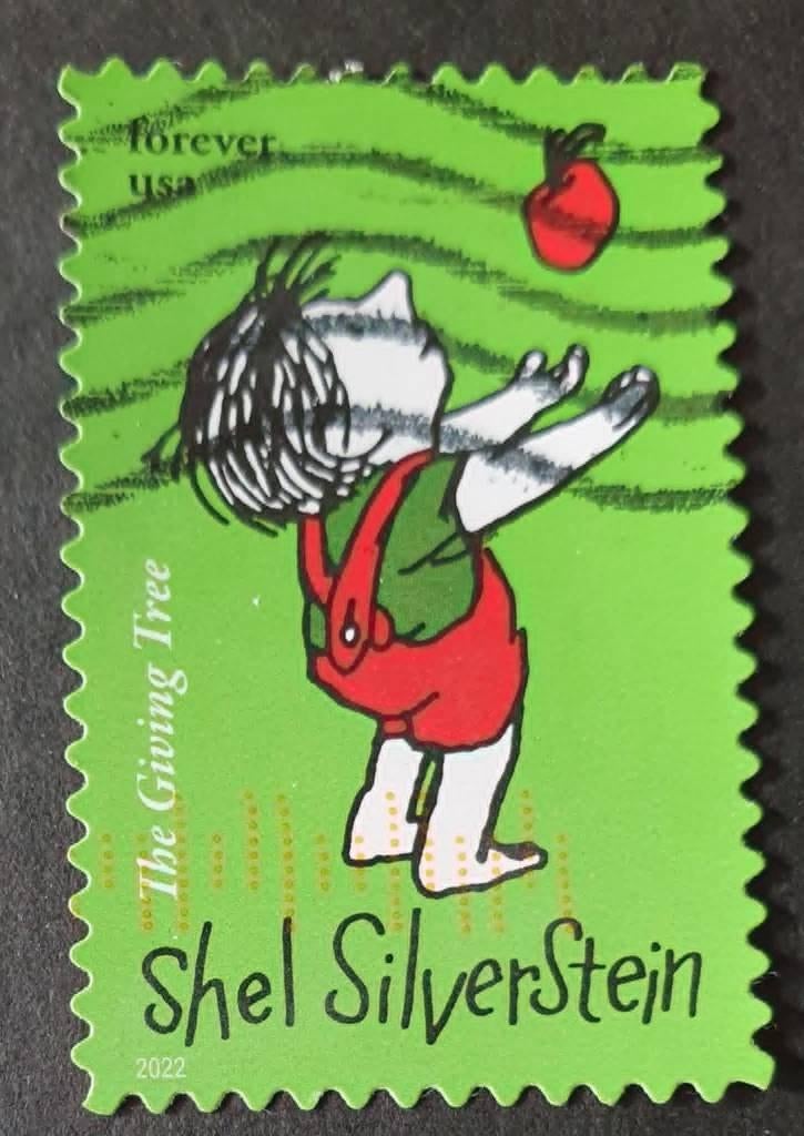 126-26 USA 2022 / Shel Silverstein, Verzenden, Gestempeld, Noord-Amerika