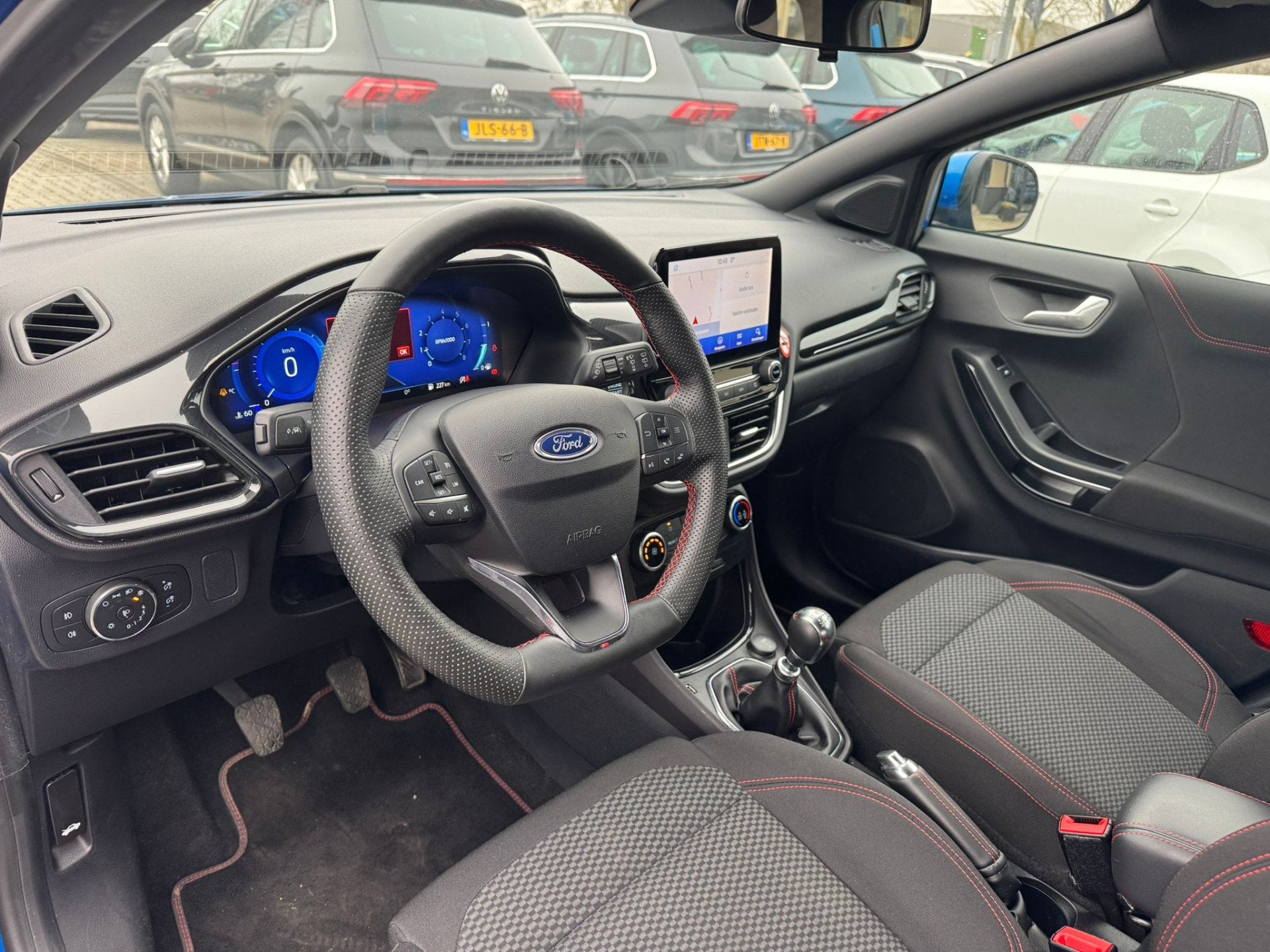 Ford Puma 1.0 EcoBoost Hybrid ST-Line virtual cockpit, stoel, Auto's, Voorwielaandrijving, Stof, Blauw, Bedrijf