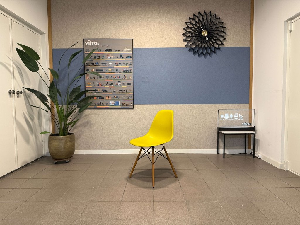 Vitra | Eames | DSW | Mosterd Geel | Nieuwe Zithoogte | 20x, Vitra, Gebruikt, Ophalen of Verzenden, Vitra
