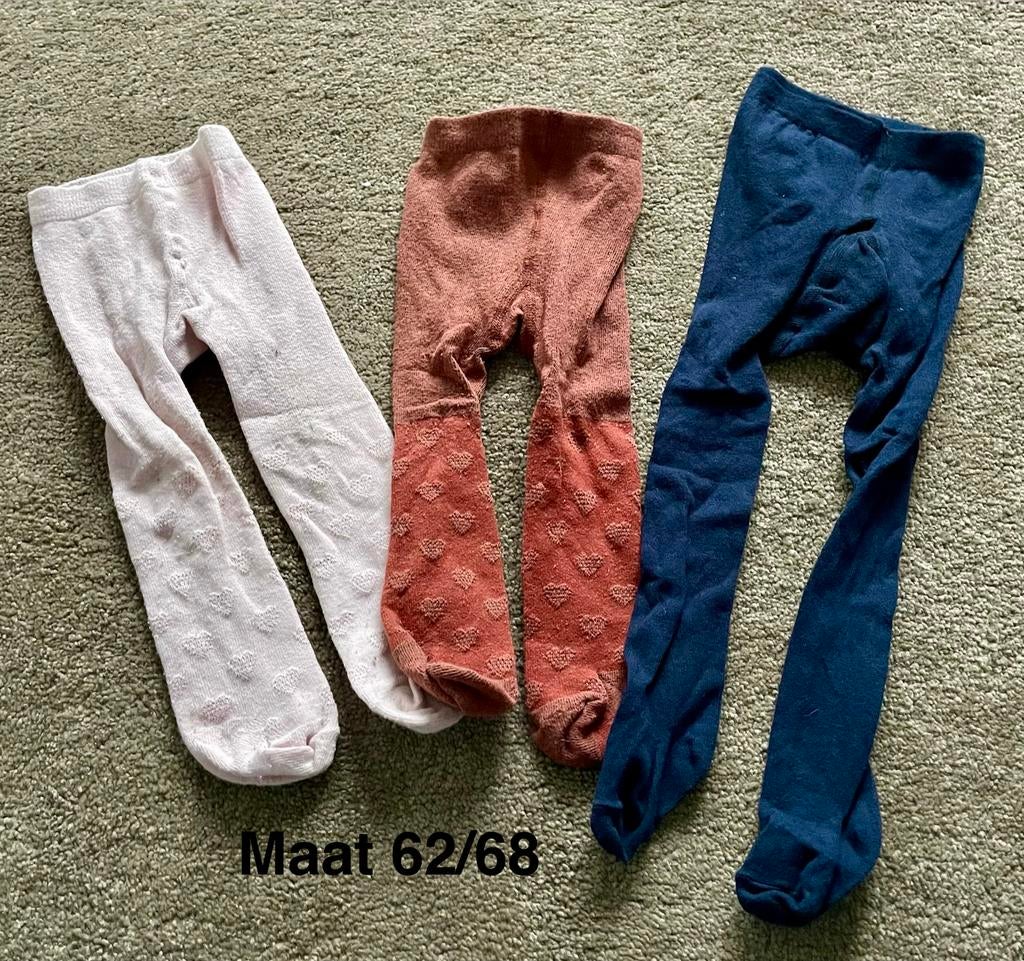 Maillot met hartjes motief roze/roestbruin/blauw Maat 62/68, Ophalen of Verzenden, Gebruikt, Meisje, Overige typen