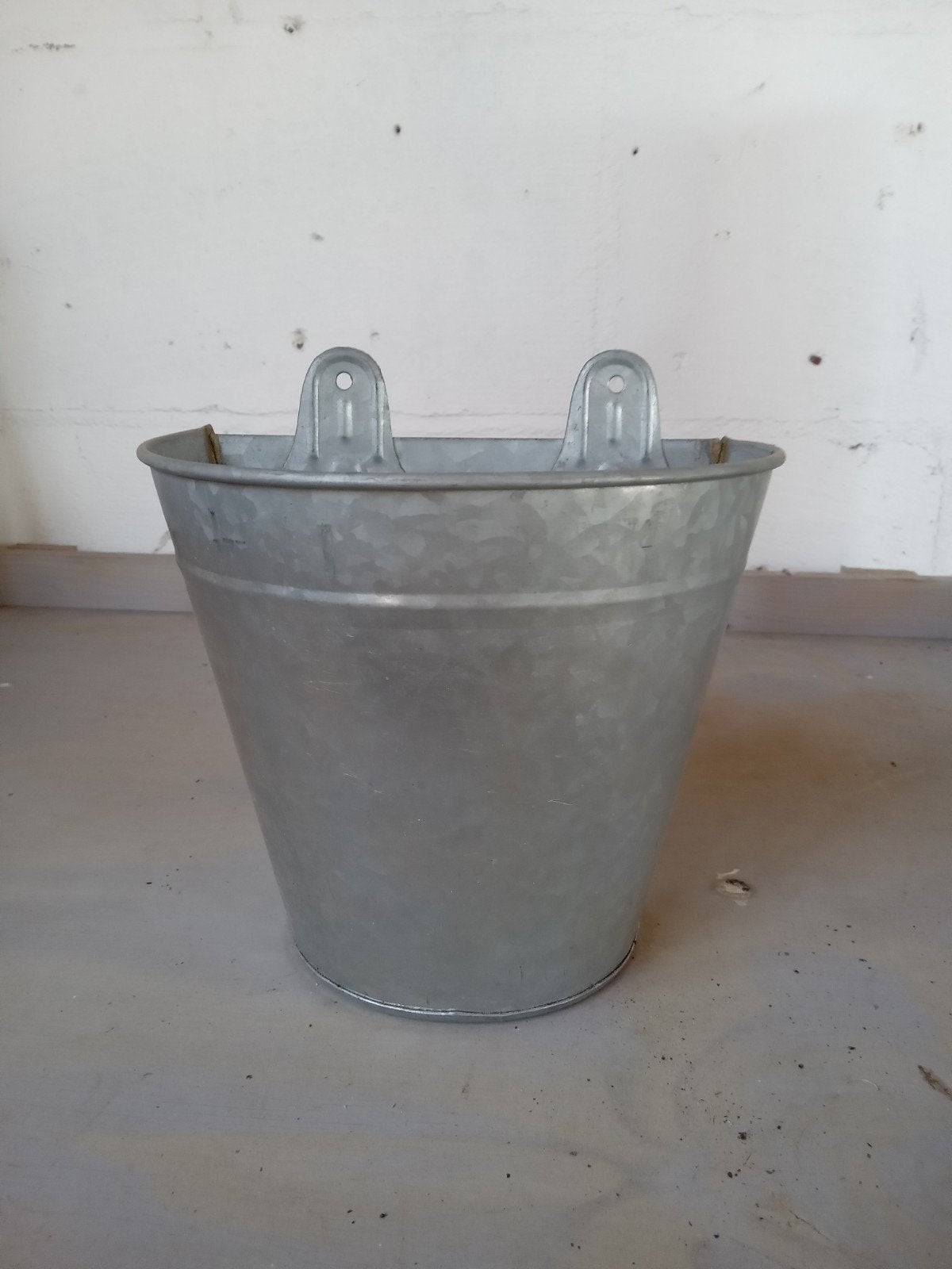 Zinken emmer met ophanghaken, Ophalen of Verzenden, Lapis.rosa@hotmail.com, 2204al, Petra
