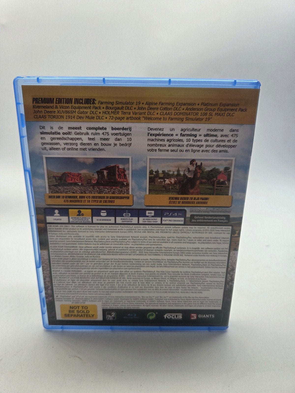 Farming Simulator 19 Premium Edition PS4, Contact@focus-home.com, 1 speler, Ophalen of Verzenden, Focus Home Interactive