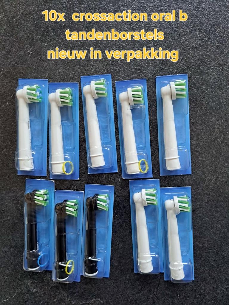 10x Oral-B CrossAction Opzetborstels - Nieuw in verpakking, Ophalen of Verzenden, Nieuw, Opzetborstel