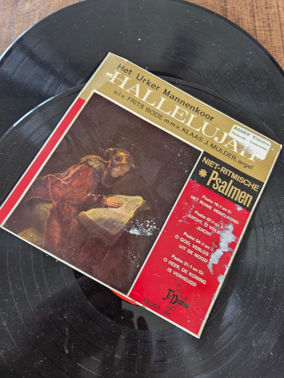 Het Urker Mannenkoor “Hallelujah” – Vintage 45 EP Vinyl |, Cd's en Dvd's, Ophalen of Verzenden, Gebruikt