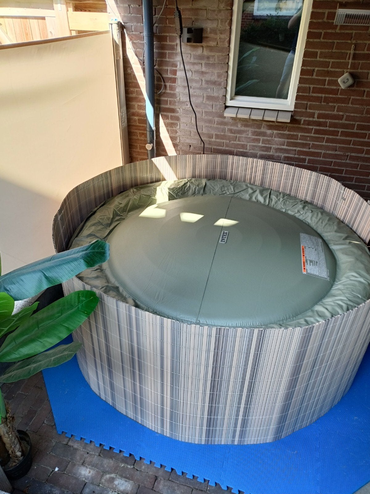 Intex Jacuzzi Whirlpool PureSPA Bubble Massage Olive Green 6, Ophalen, Zo goed als nieuw, Pomp, Opblaasbaar
