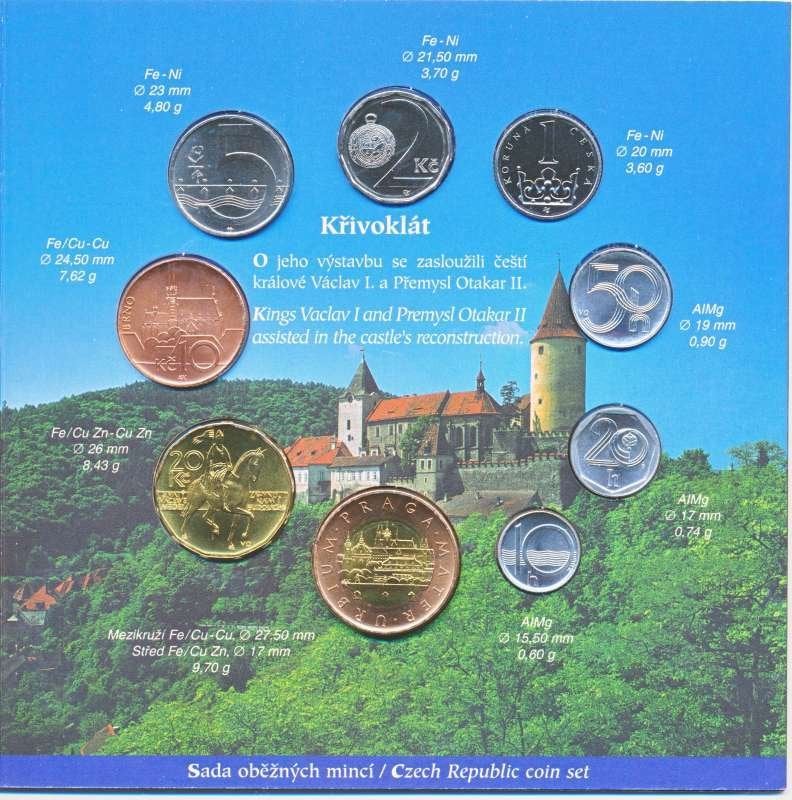 Tsjechië muntset 2002, Postzegels en Munten, Munten | Nederland, Ophalen of Verzenden, Koningin Beatrix, Overige waardes, Setje