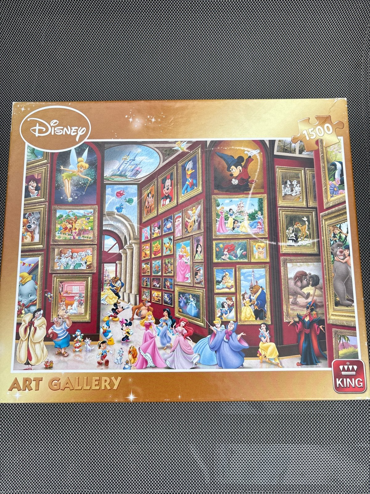 Disney Art Gallery Legpuzzel 1500 stukjes - King, Ophalen of Verzenden, Meer dan 50 stukjes, Zo goed als nieuw, 6 jaar of ouder