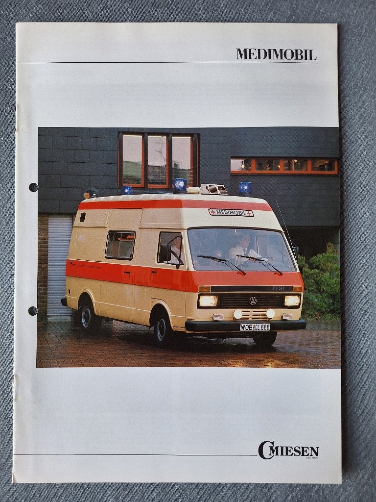 Brochure AMBULANCE / Medimobil C.Miesen - Duits, Boeken, Ophalen of Verzenden, Gelezen, Volkswagen