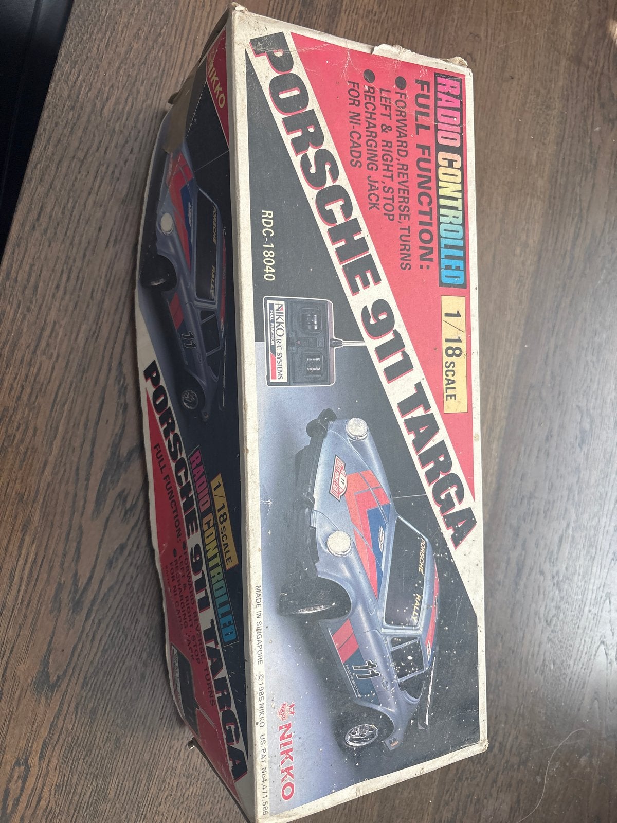 Nikko Porsche 911 Targa RC Auto 1:18 - Vintage, Elektro, Gebruikt, Ophalen of Verzenden, Auto onroad