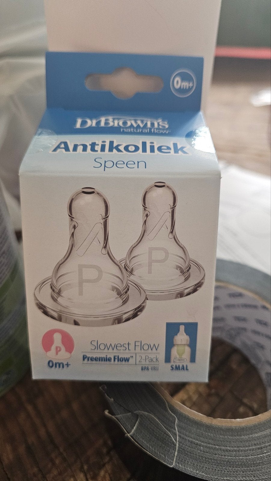 Dr. Brown's Antikoliek Speen 0m+ (2-pack), Ophalen, Nieuw