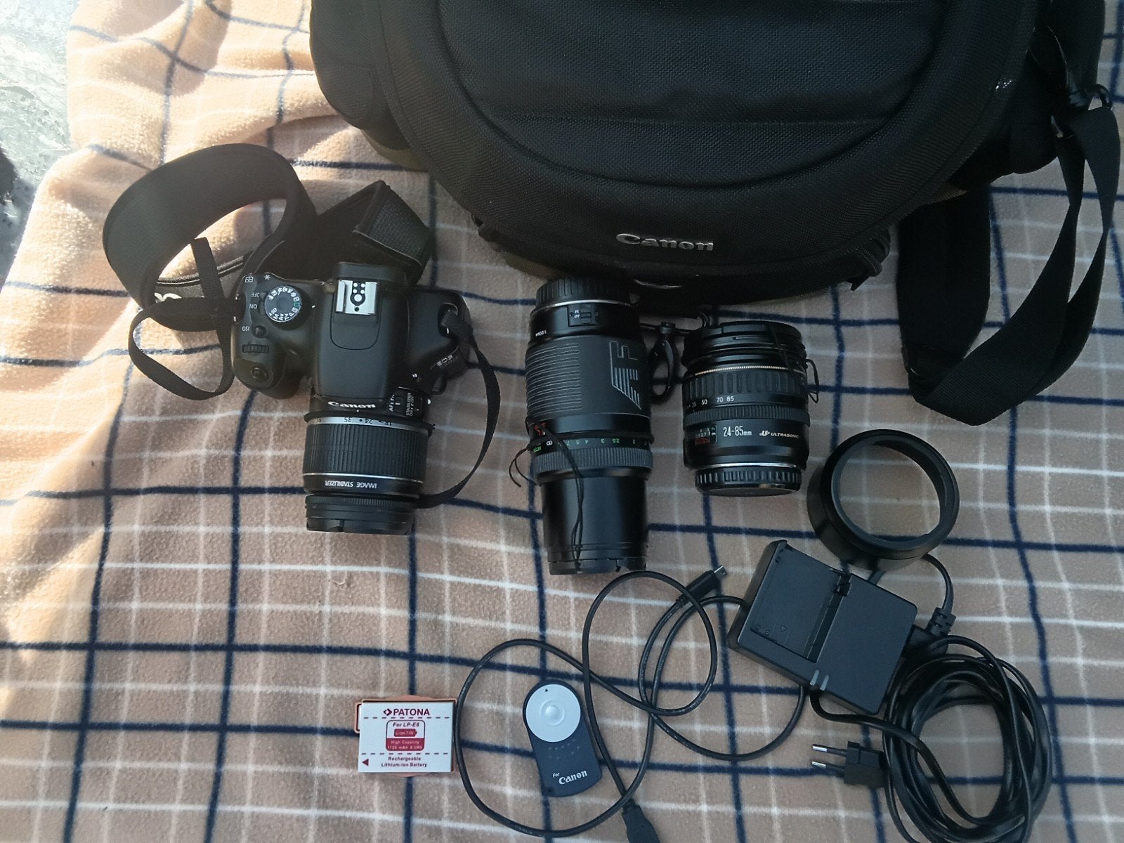 Canon EOS 550D Spiegelreflexcamera met accessoires, Ingebouwde flitser, Gebruikt, Spiegelreflex, Canon