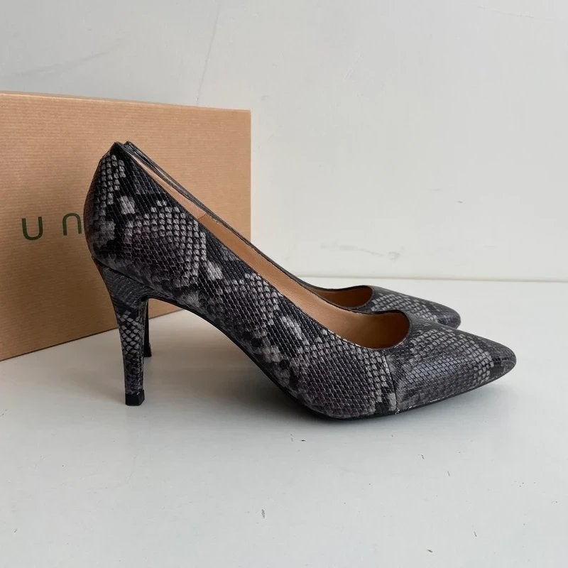 Unisa | Slangen look hakken, Zwart, Ophalen of Verzenden, Unisa, Gedragen