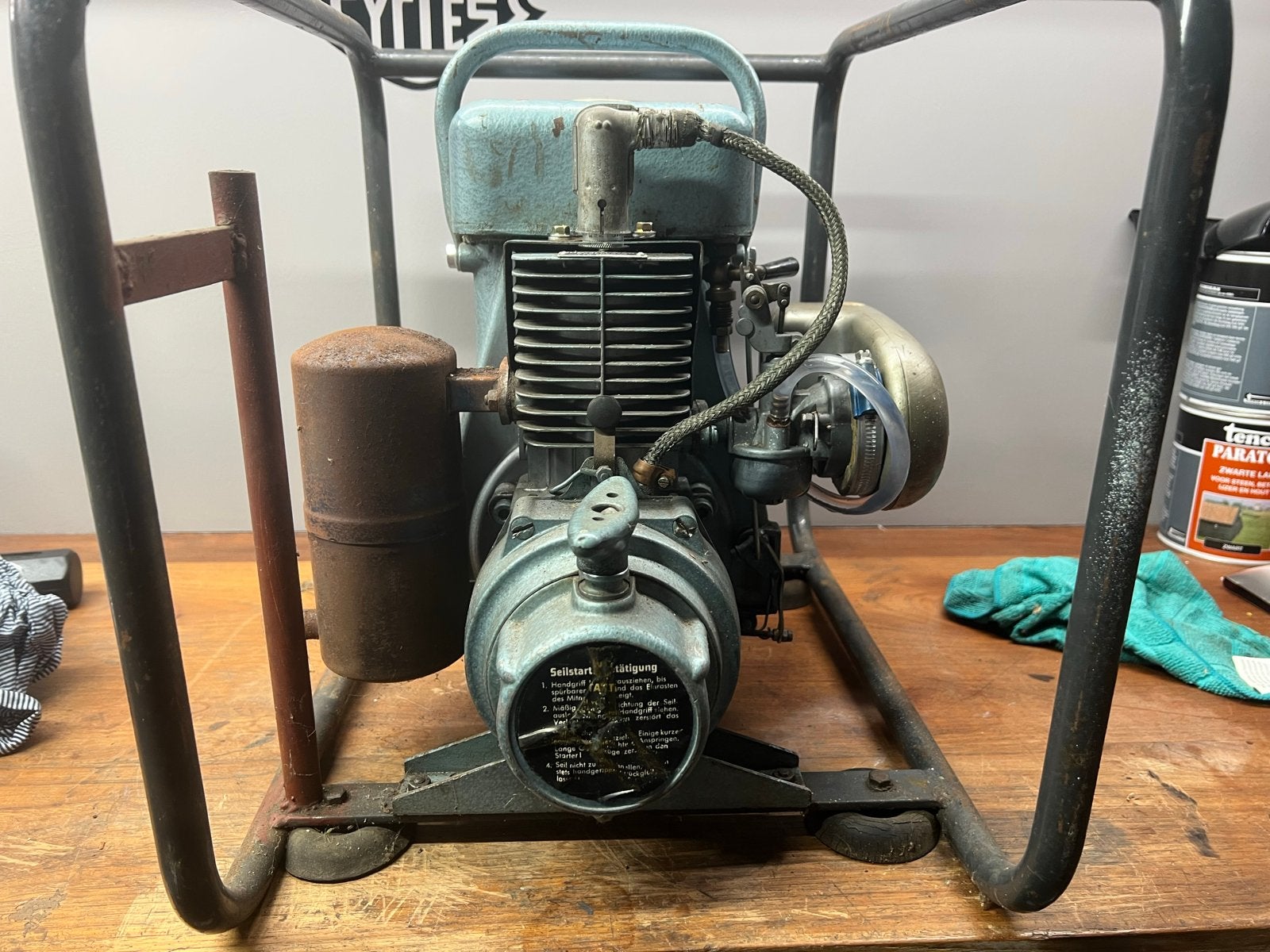 Vintage JLO Aggregaat A/10 - Made in West Germany, Ophalen of Verzenden, Gebruikt, Minder dan 5 kVA, Benzine
