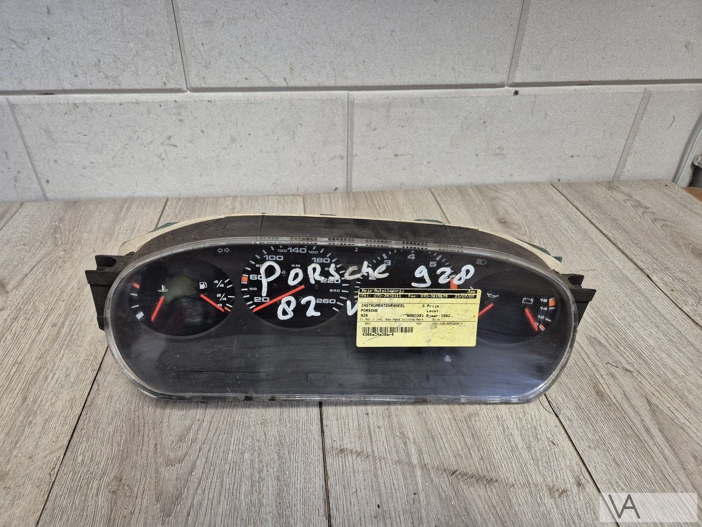 Porsche 928 1977 - 1995 tellerklok cockpit 92864110331 €500, Auto-onderdelen, Dashboard en Schakelaars, Gebruikt, -, -, Porsche