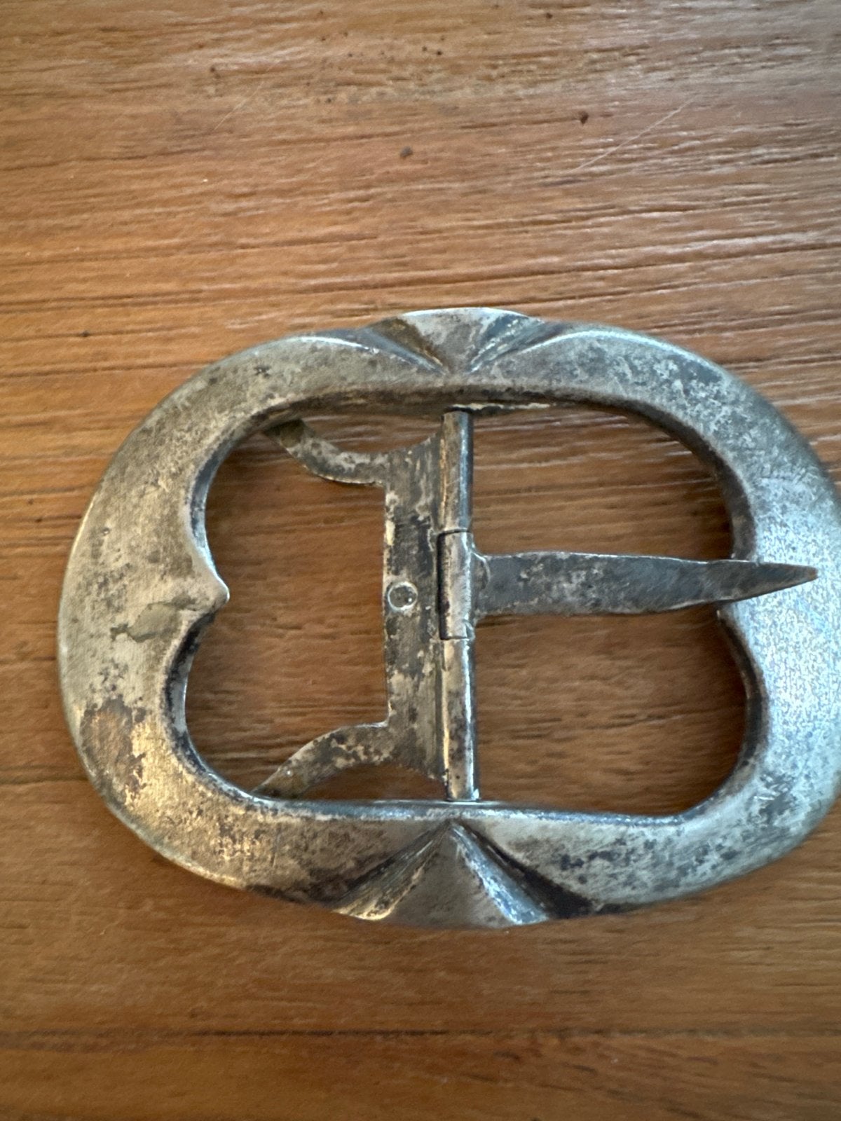 Oude zilveren riemgesp - 63 gram, 8x6x0,3 cm, Ophalen of Verzenden, Zilver
