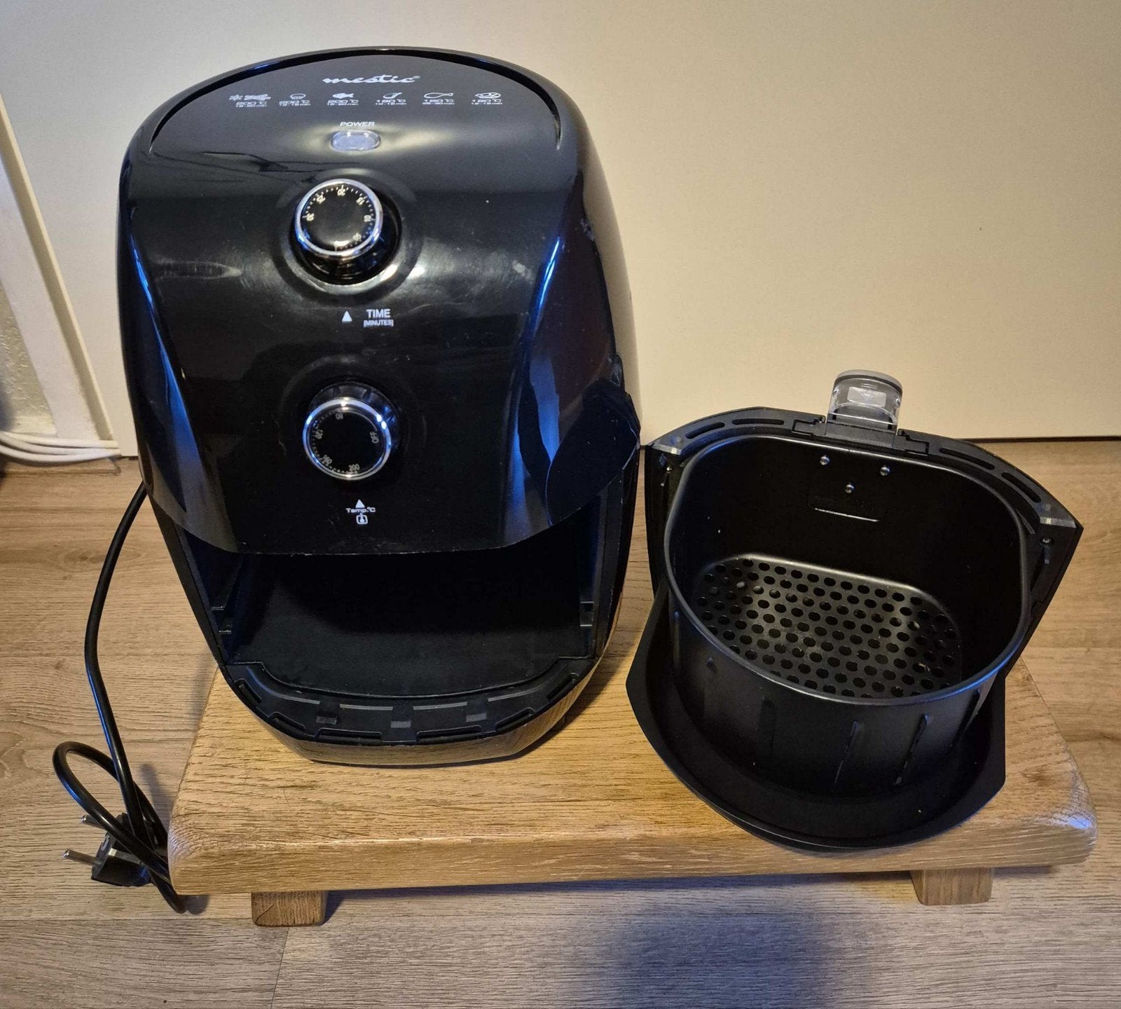 Mestic Mini Airfryer - Compacte Heteluchtfriteuse, Ophalen, Zo goed als nieuw, Zwart