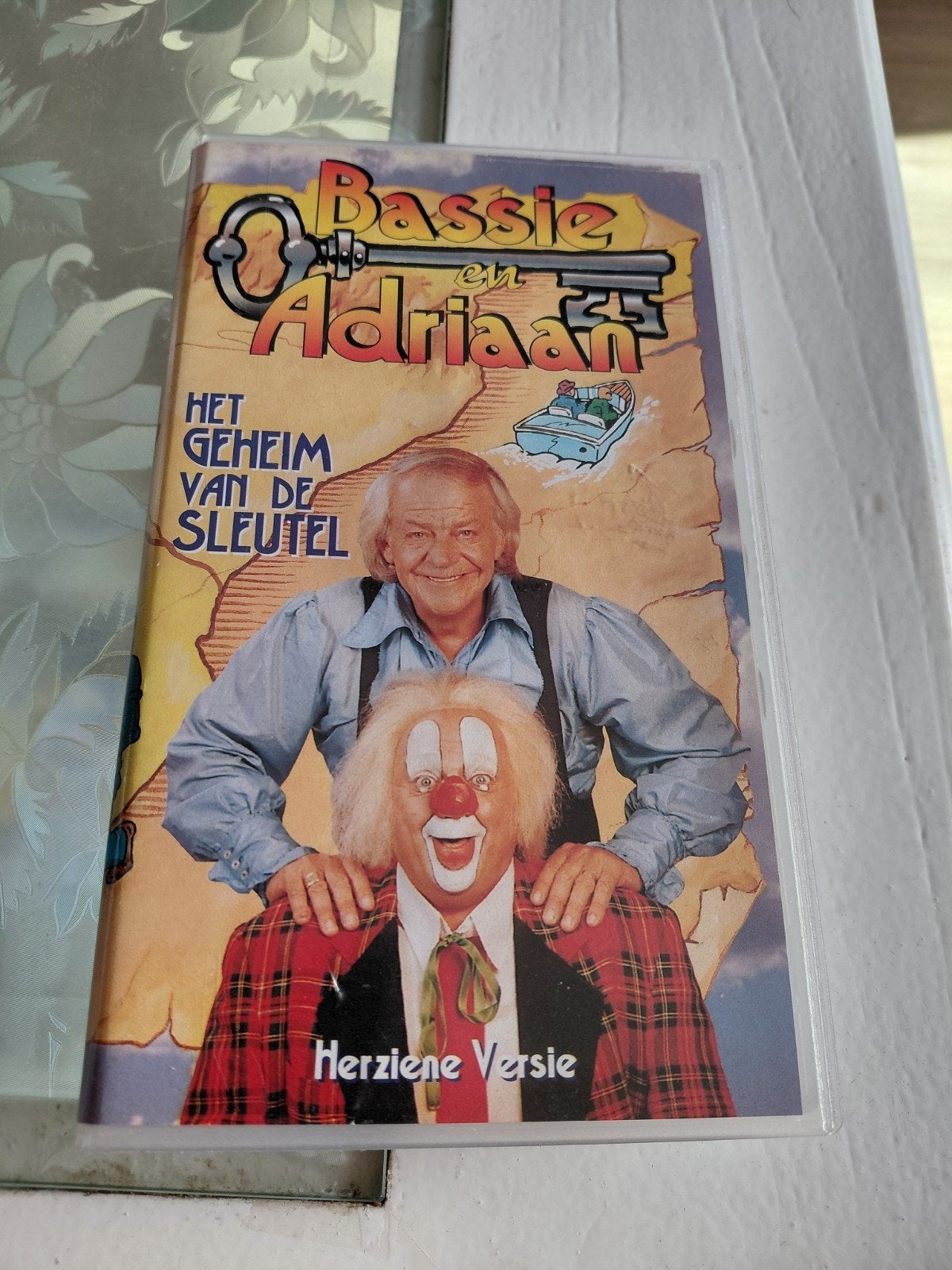 Bassie en Adriaan geheim van de Sleutel videoband. #2., Cd's en Dvd's, Ophalen of Verzenden, Gebruikt, Kinderprogramma of -film