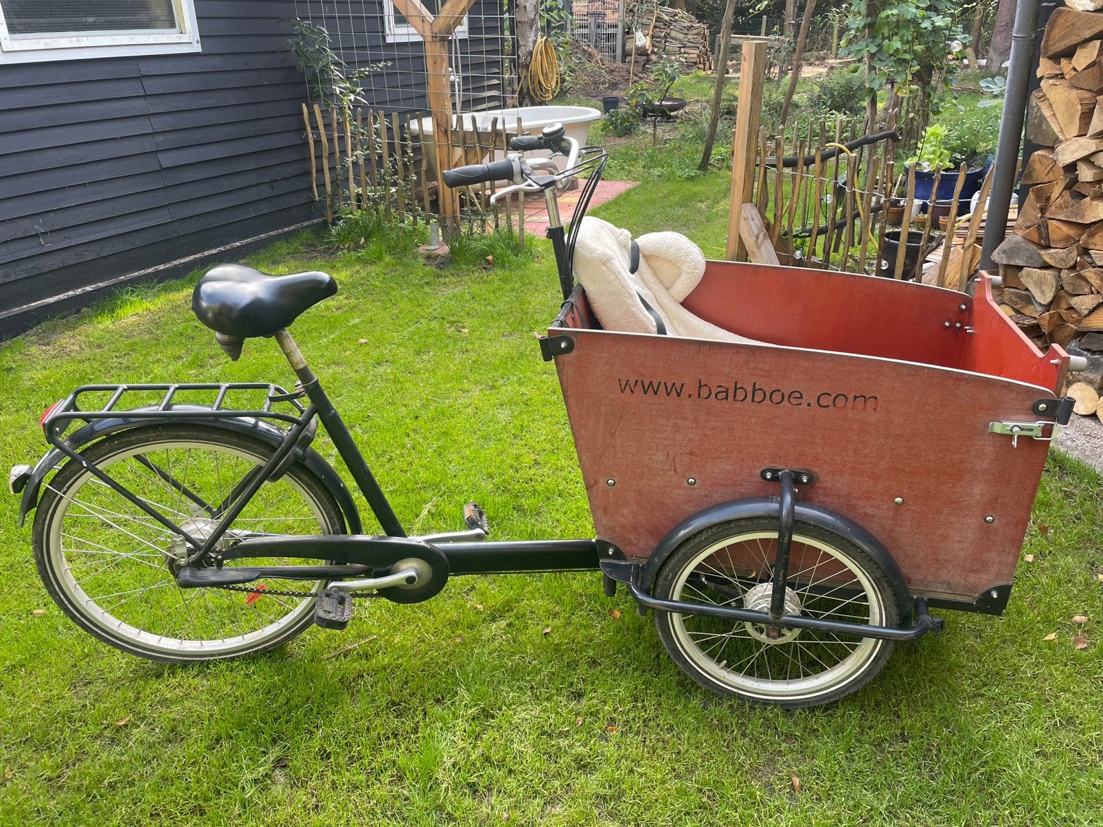 Babboe Bakfiets, Ophalen, Zo goed als nieuw, 4 kinderen of meer, Huif
