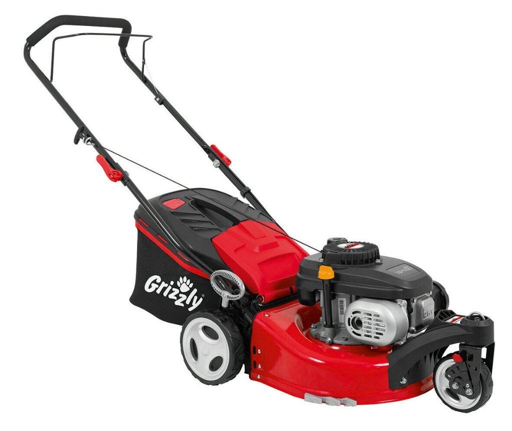 Handige Benzine Grasmaaier Trike Grasmaaier Maaibreedte 42cm, Ophalen of Verzenden, Nieuw, 50 cm of meer