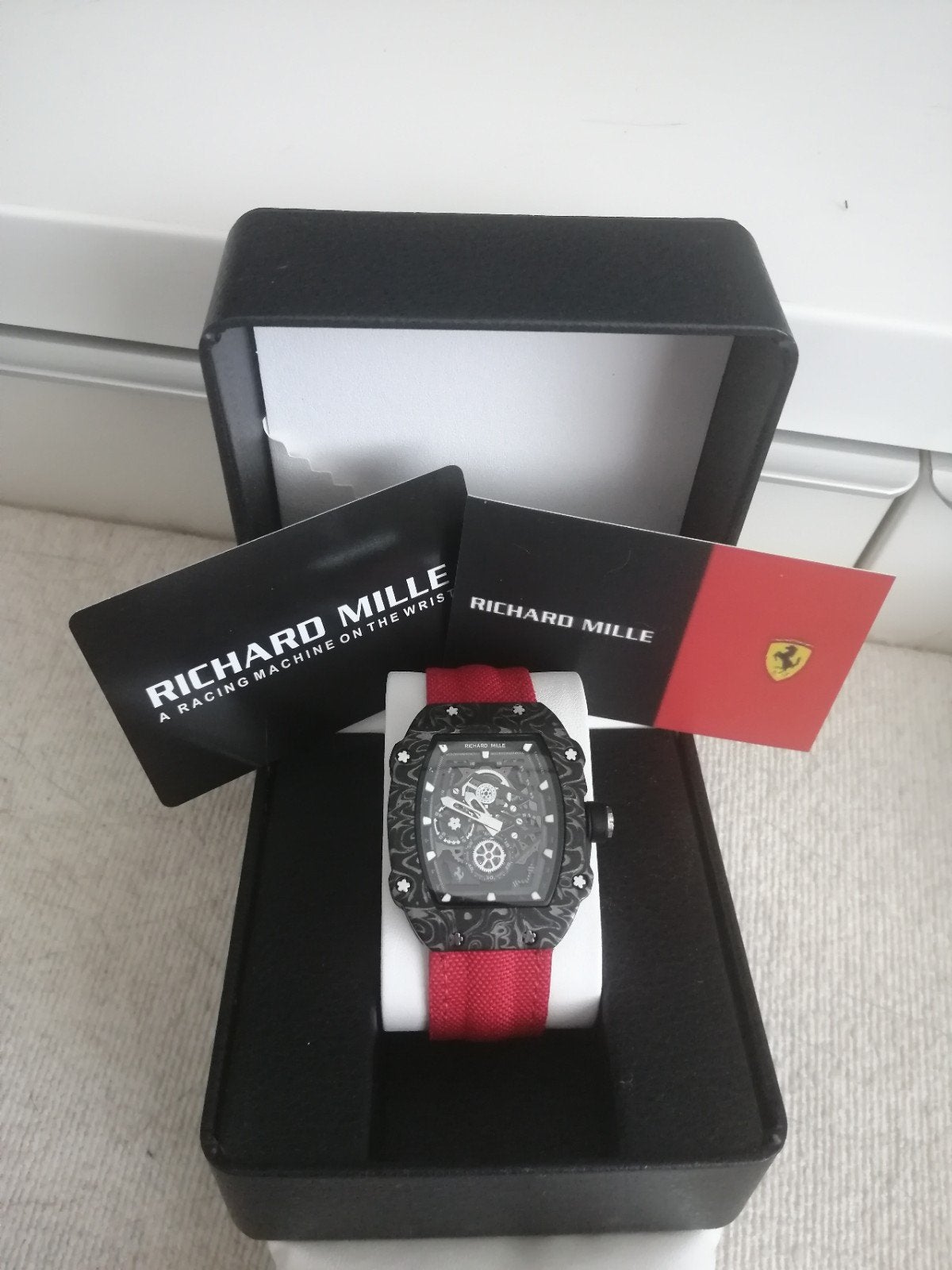Horloge RM 67-02 nieuw licht en ultra dun Ferrari, Ophalen of Verzenden, Overige merken