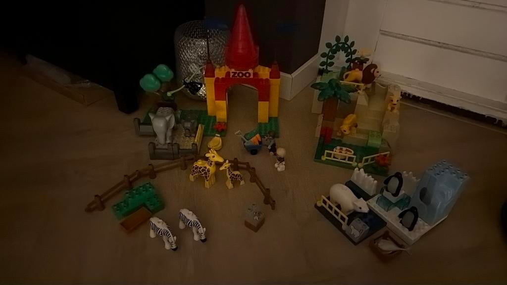 Lego Duplo 4960 Reuze Dierentuin - Bijna Compleet, Inclusief minifiguren, Gebruikt, Overige thema's, Verzenden