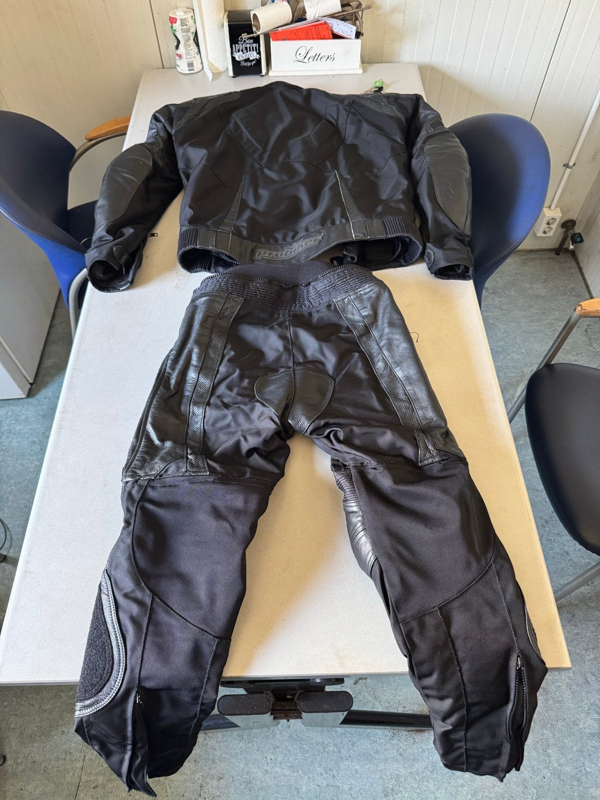 Probiker motorpak (jas en broek) - Maat 54, Ophalen of Verzenden, Tweedehands, Heren, Jas | leer
