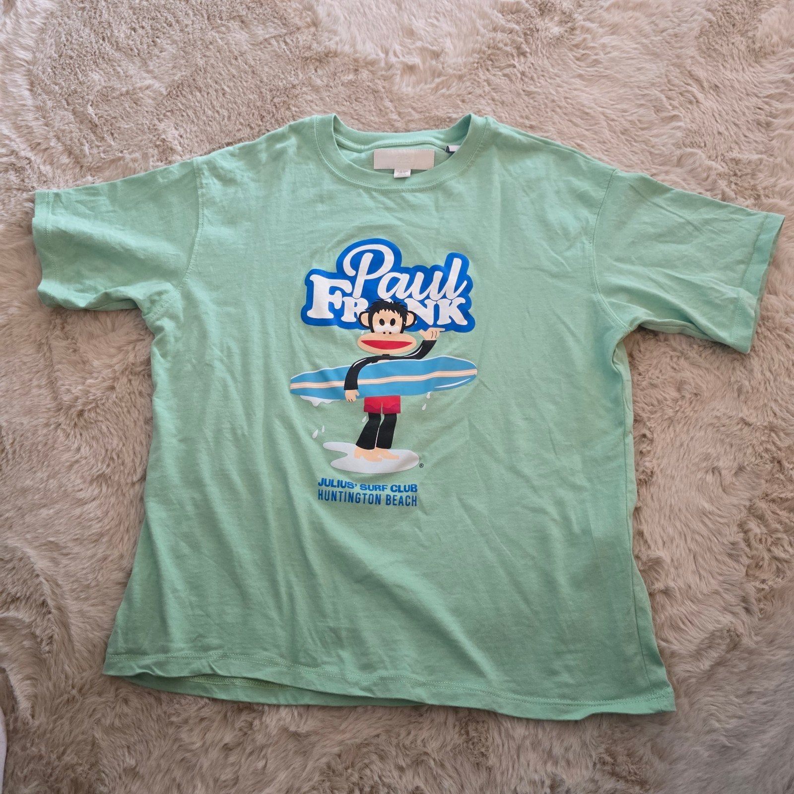 Zara Jongens T-shirt Groen Maat 140 Paul Frank, Kinderen en Baby's, Ophalen of Verzenden, Zo goed als nieuw, Zara, Shirt of Longsleeve