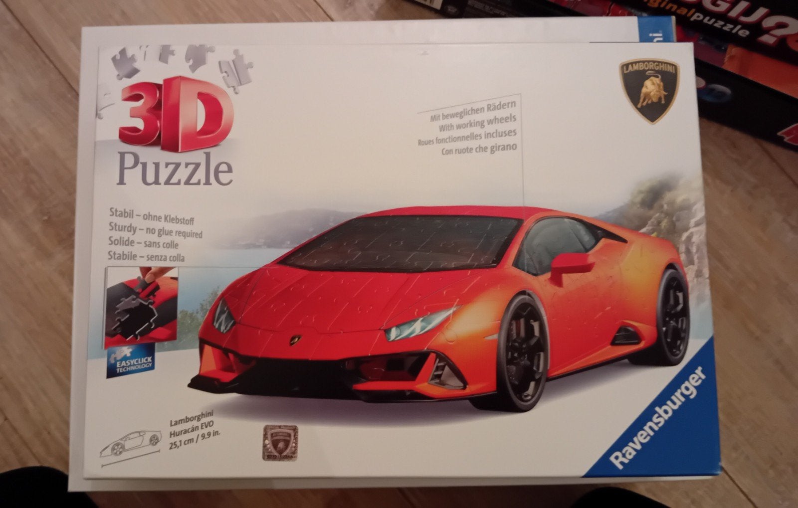 Ravensburger 3D Puzzel Lamborghini Huracan EVO Arancio -, Overige merken, Auto, Groter dan 1:32, Ophalen of Verzenden
