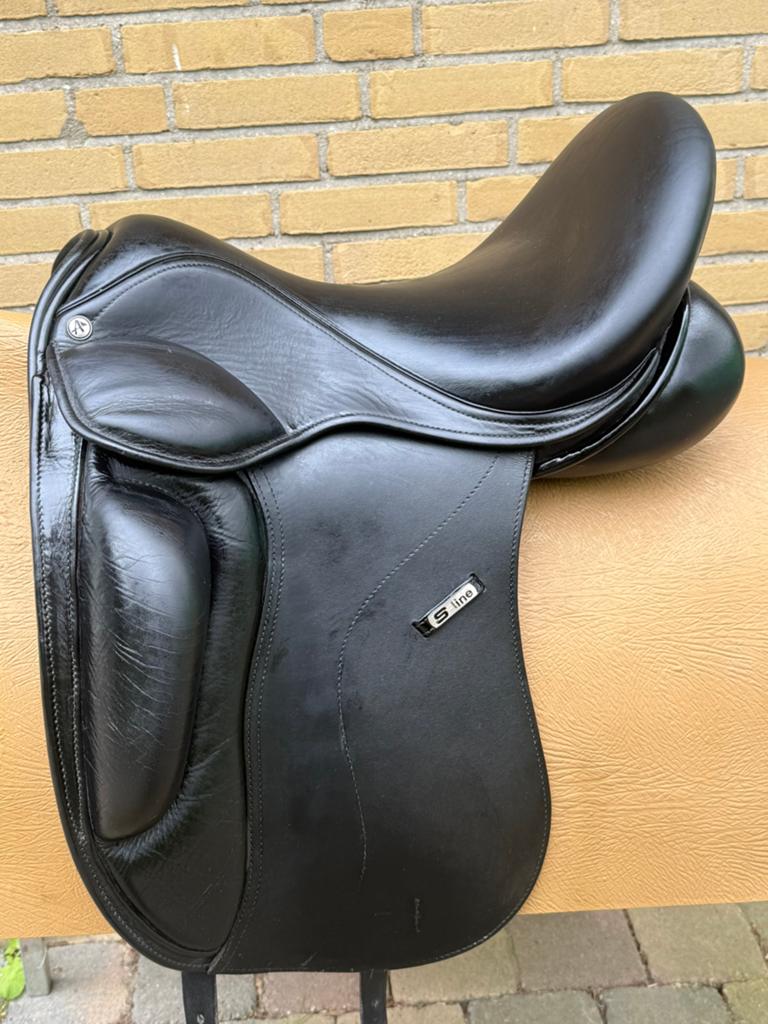 Anatomica Sline lak/Swarovski(gratis passervice aanschaf), Dieren en Toebehoren, Paarden en Pony's | Zadels, Gebruikt, Ophalen of Verzenden