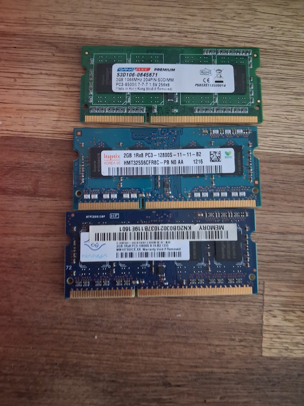 PC3 2GB RAM (meerdere beschikbaar), Ophalen, Gebruikt, 1066MHz, DDR3