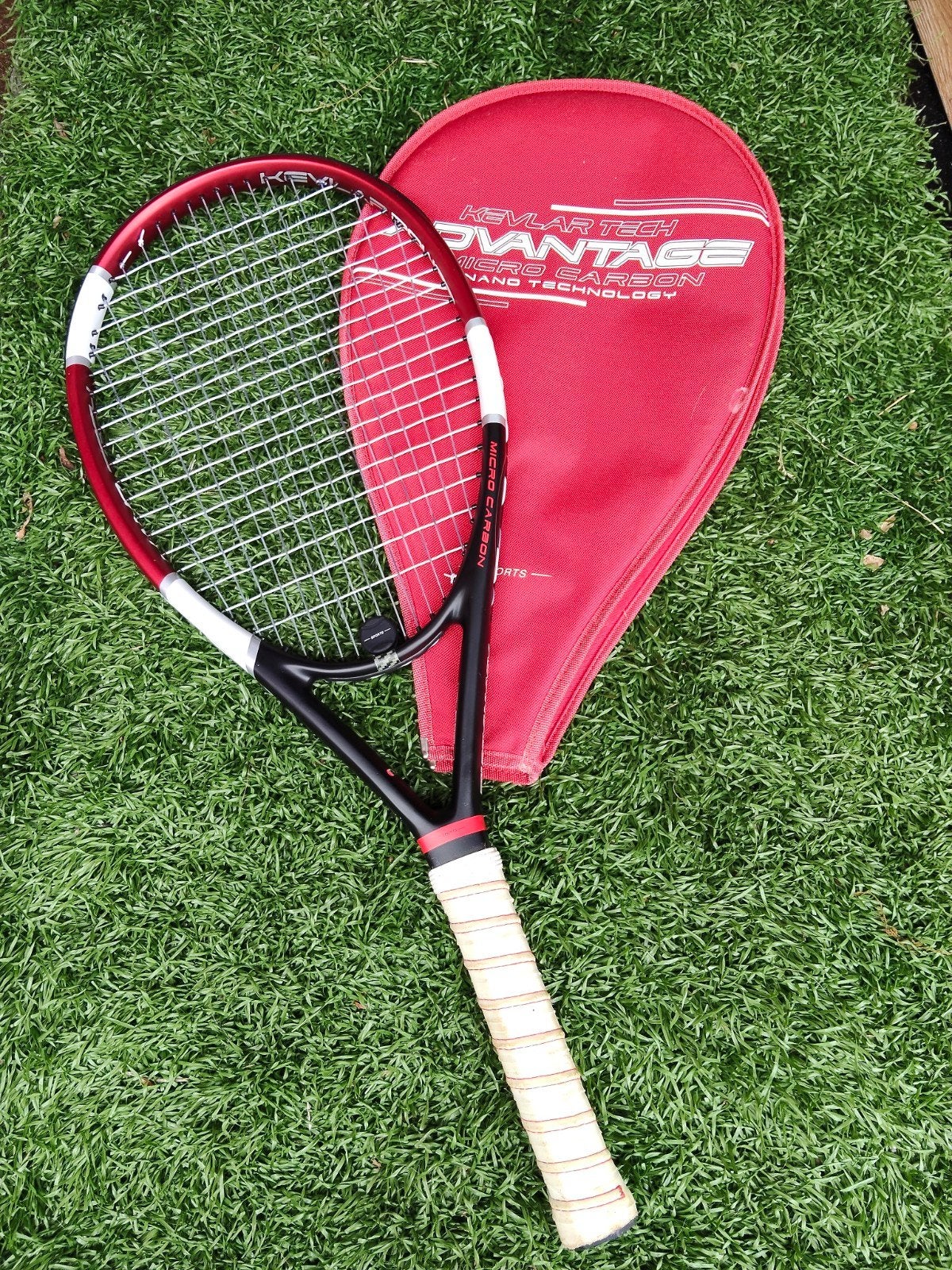 Tennisracket Kevlar Tech Advantage met hoes, Ophalen of Verzenden