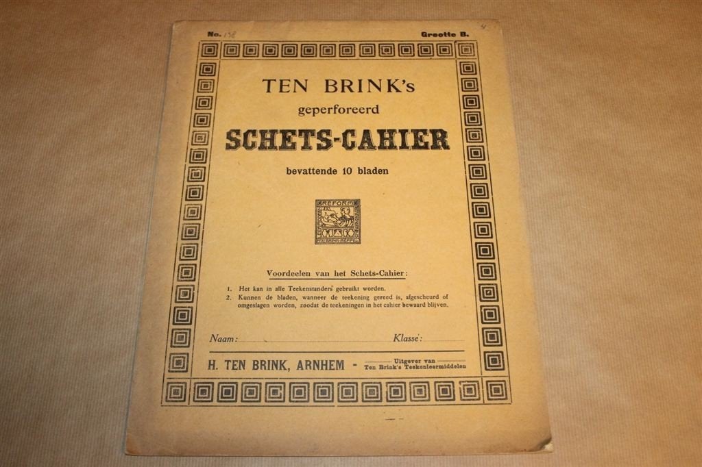 Ten Brink\'s Schets-Cahier - Circa 1925 - Ongebruikt !!, Ophalen of Verzenden