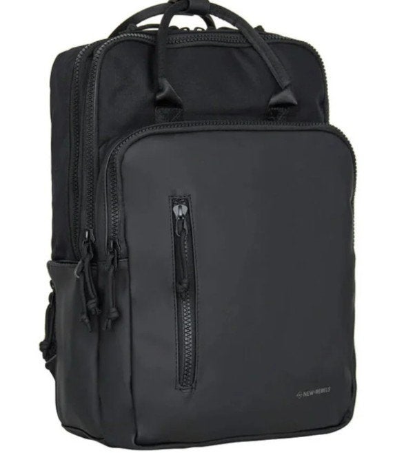 Nieuwe Rebel Milwaukee laptop rugtas - Zwart, Overige merken, 25 tot 40 cm, Ophalen of Verzenden, Zo goed als nieuw