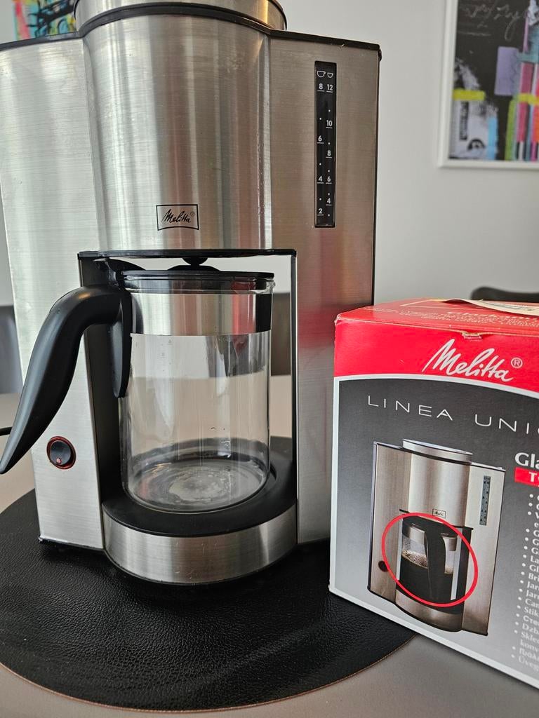 Melitta koffiezetapparaat filter, Ophalen, 10 kopjes of meer, Koffiemachine, Gemalen koffie