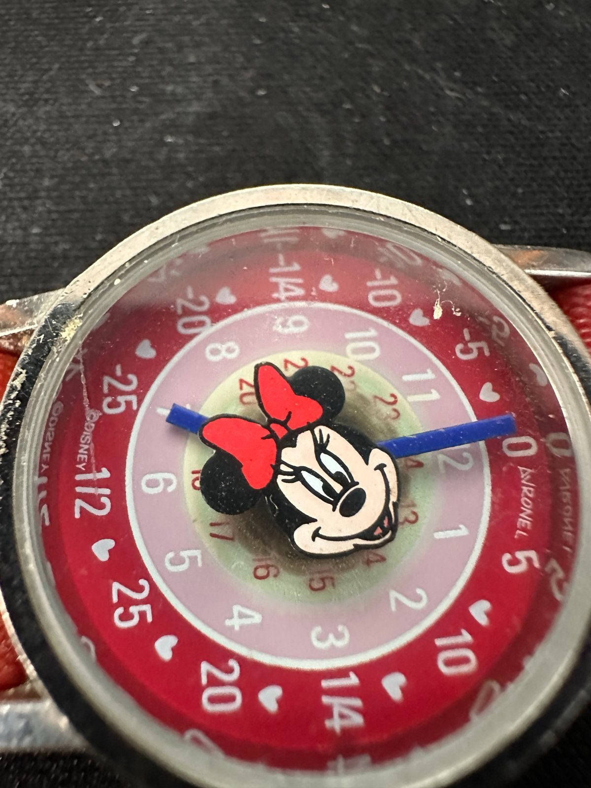 Disney Minnie Mouse Kinderhorloge Rood, Ophalen of Verzenden, Gebruikt, Rood, Meisje
