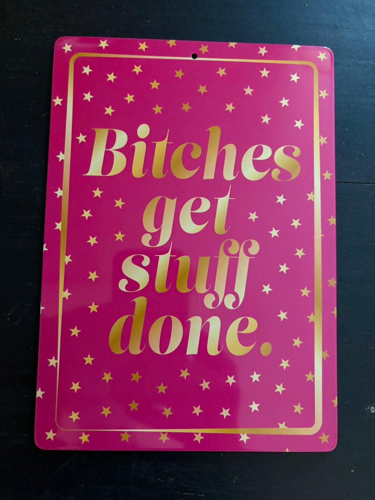 Blikken bord, vrouwen krijgen dingen voor elkaar., Ophalen of Verzenden, Zo goed als nieuw