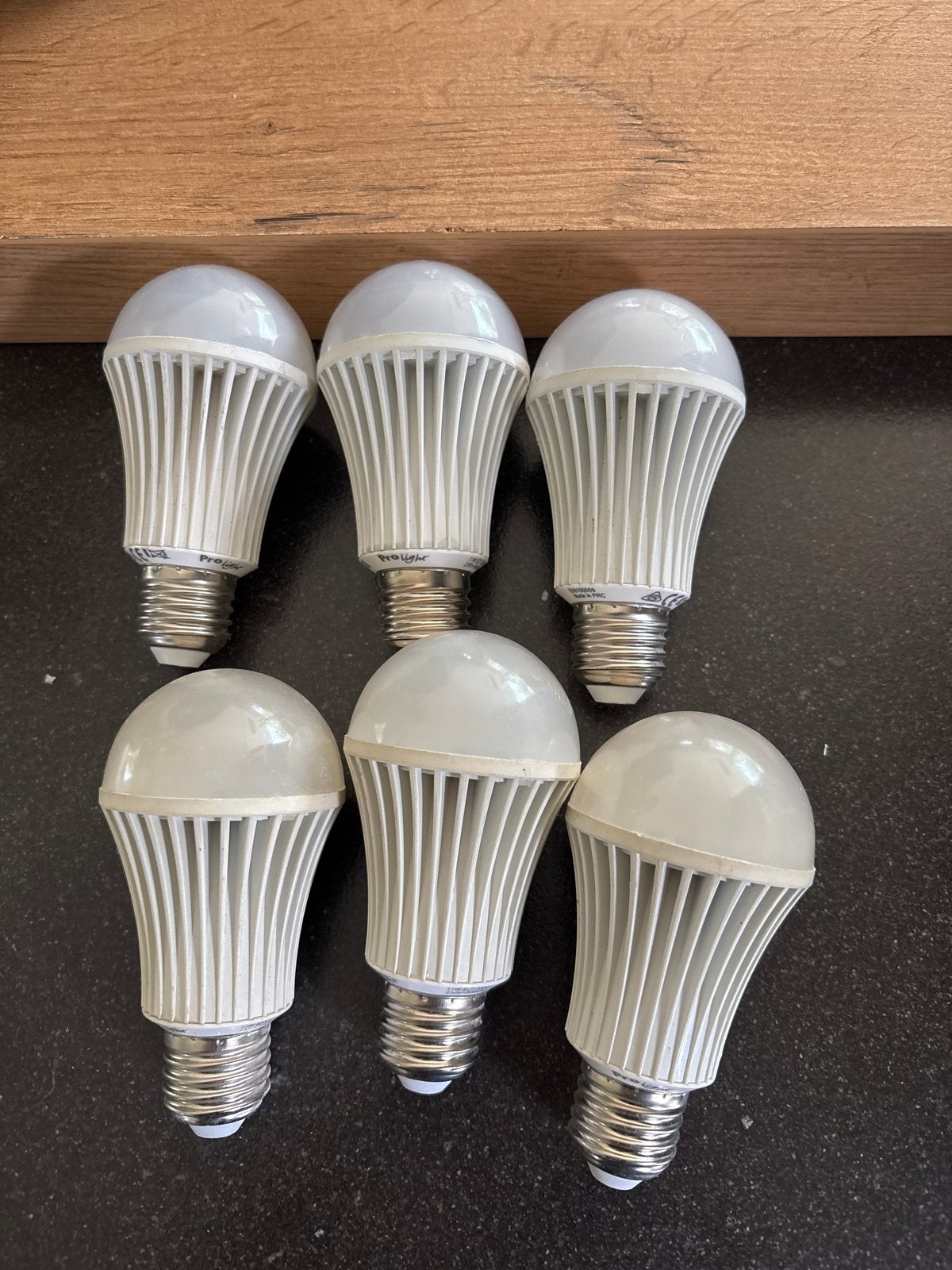 6x ProLight LED Lamp E27 11W 3000K, Led-lamp, Gebruikt, 60 watt of meer, E27 (groot)