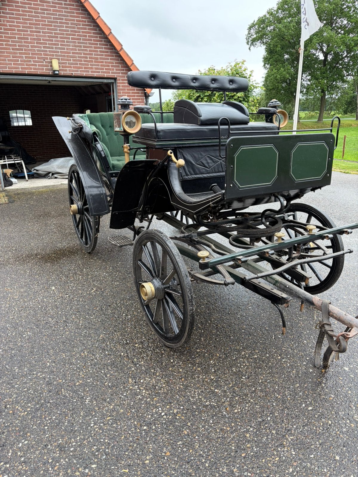 Schitterende Victoria koets met remmen, Dieren en Toebehoren, Zo goed als nieuw, Overige typen, Paard