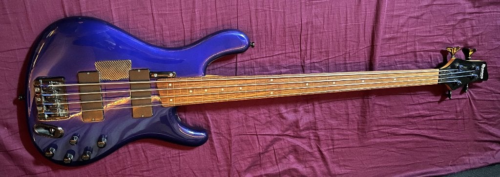Fretloze Ibanez ergodyne EDB400, Muziek en Instrumenten, Ophalen, Zo goed als nieuw, Elektrisch, Fretloos